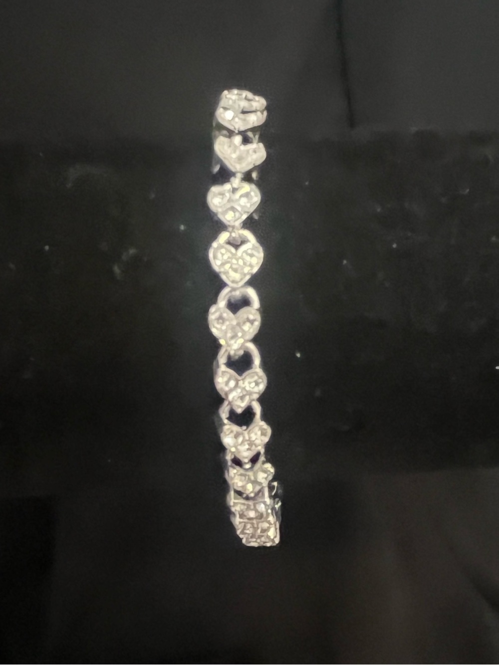 Silver Heart Link Bracelet - Women's Jewelry